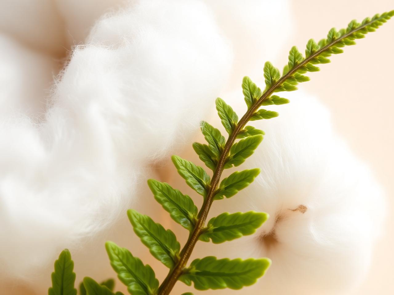 Organic cotton and fern